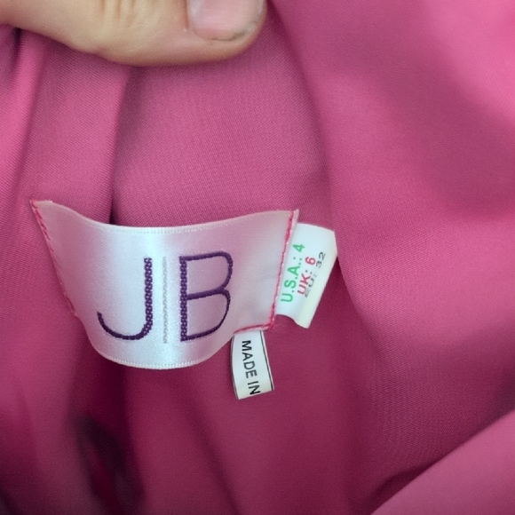 Pink Ruched Ruffled Dress - Picture 2 of 5